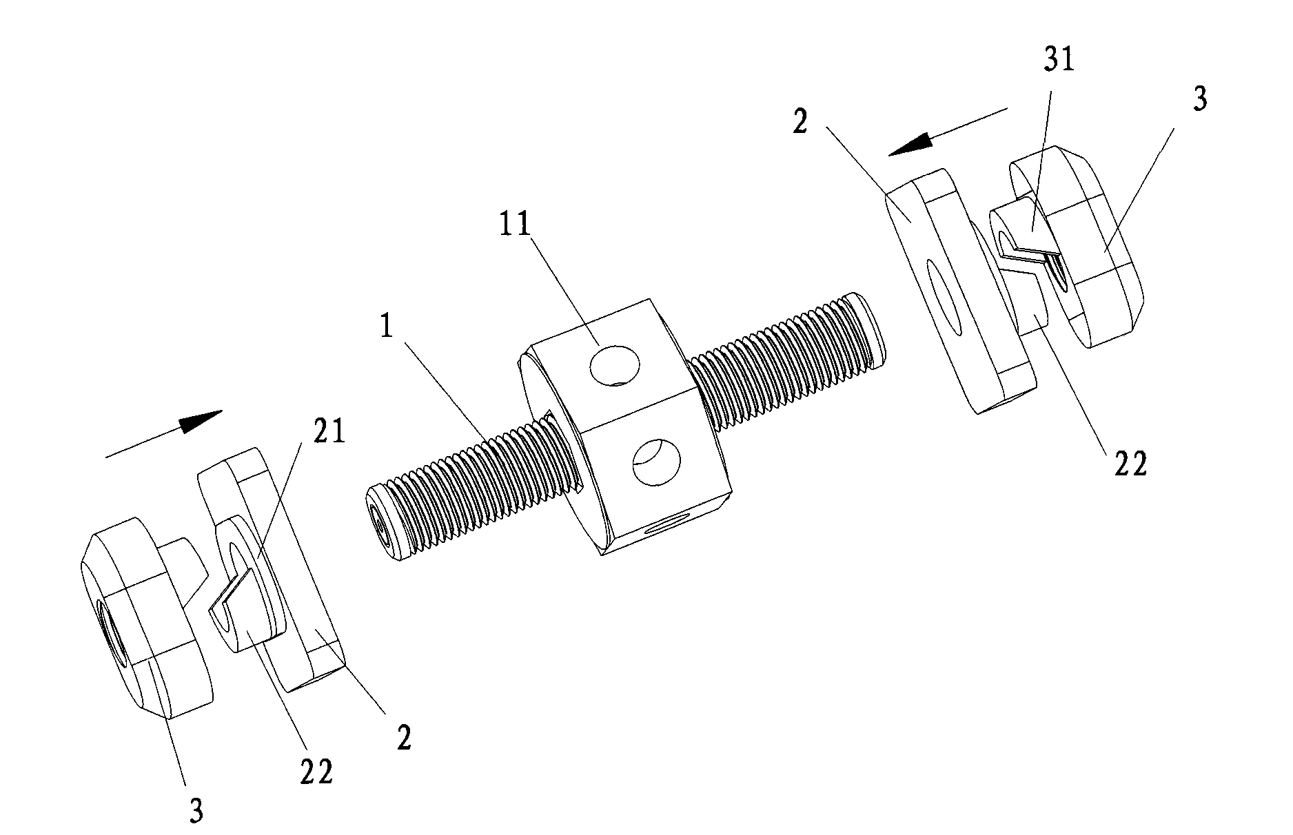 Connecting piece for containers