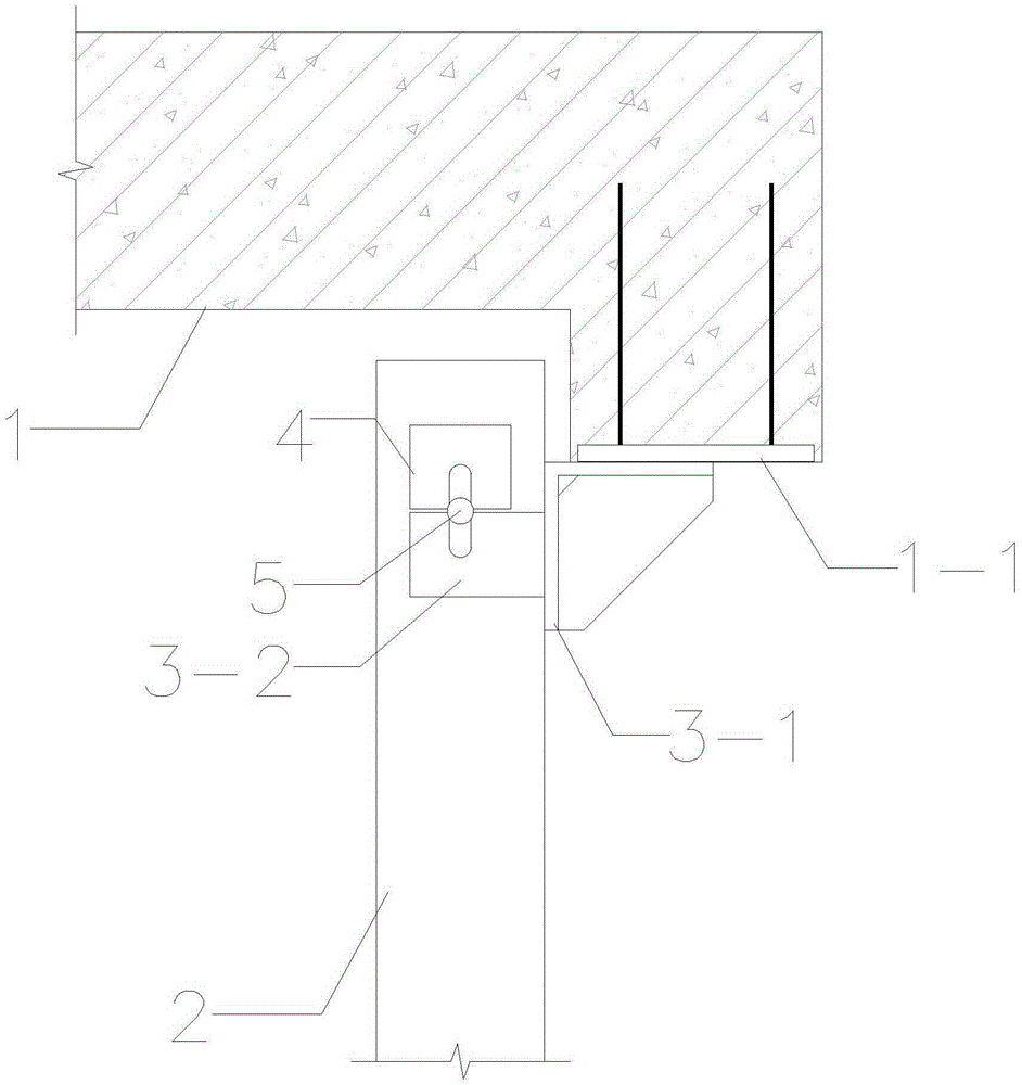 An assembled prefabricated balcony slab and balcony support connection structure