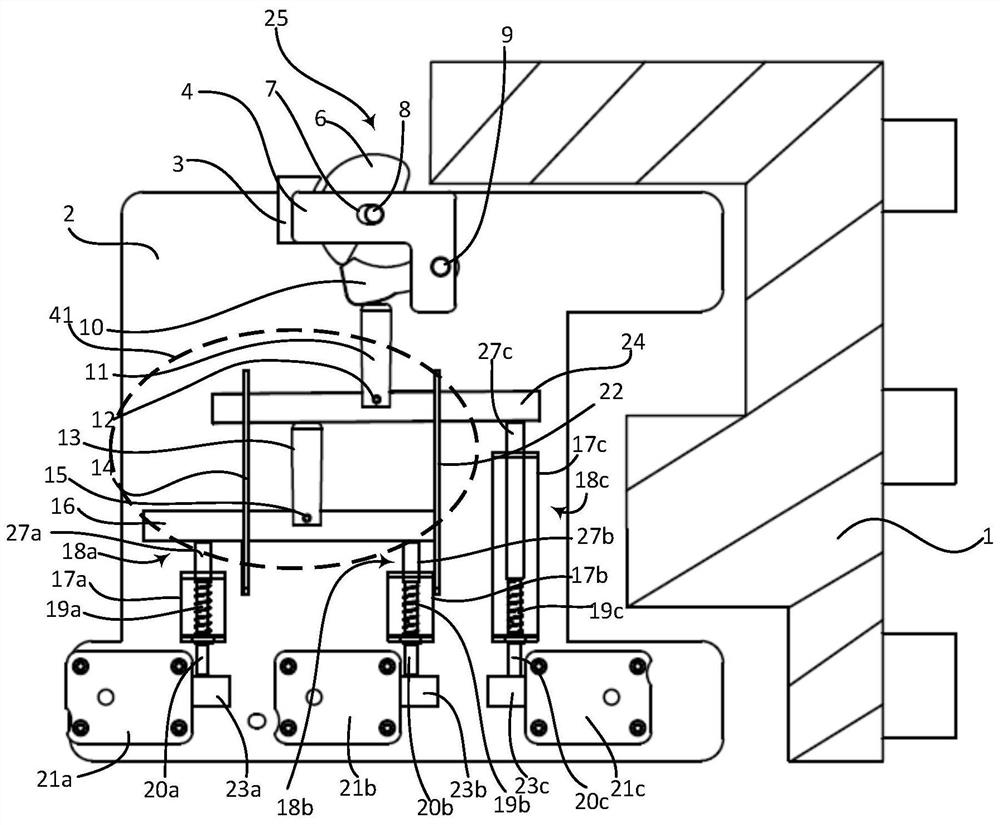 Push rod type three-locking two-unlocking lock and equipment with lock