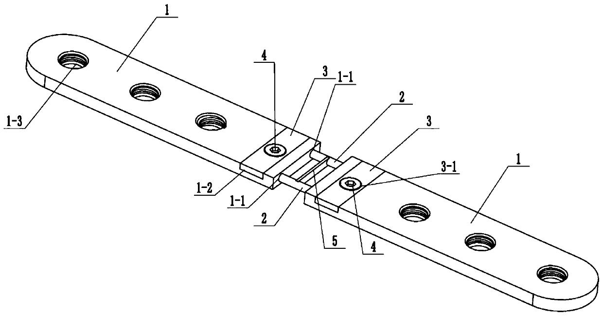 An adjustable combined bone nail plate