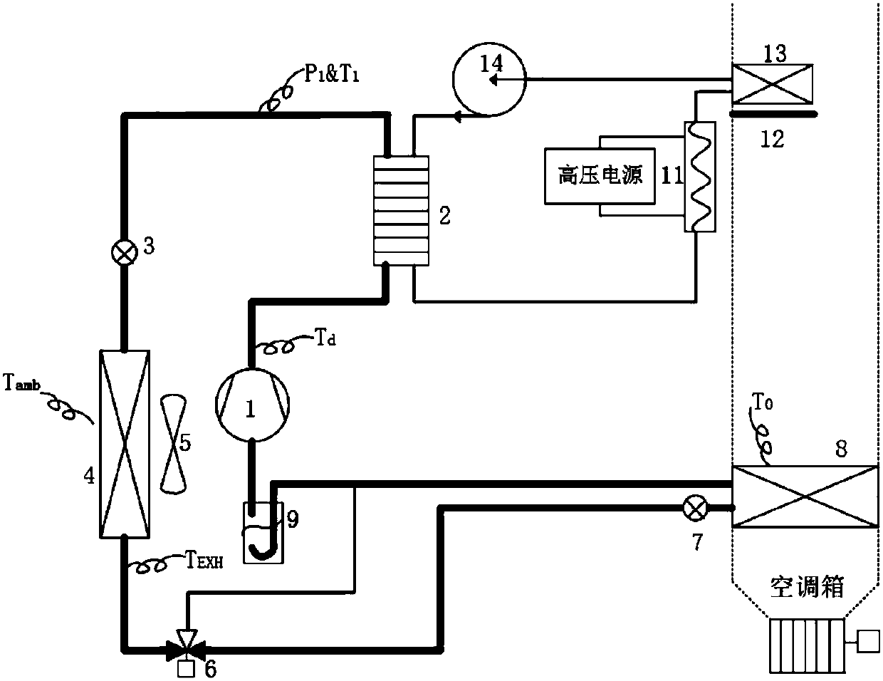 Vehicle air conditioner and heat pump integrated system