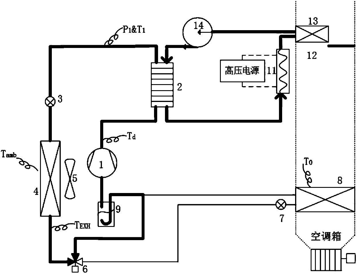 Vehicle air conditioner and heat pump integrated system