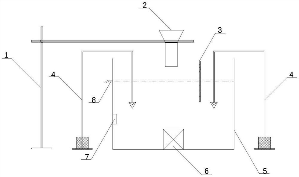 System and method for testing performance of underwater non-dispersible slurry in water conservancy and hydropower engineering