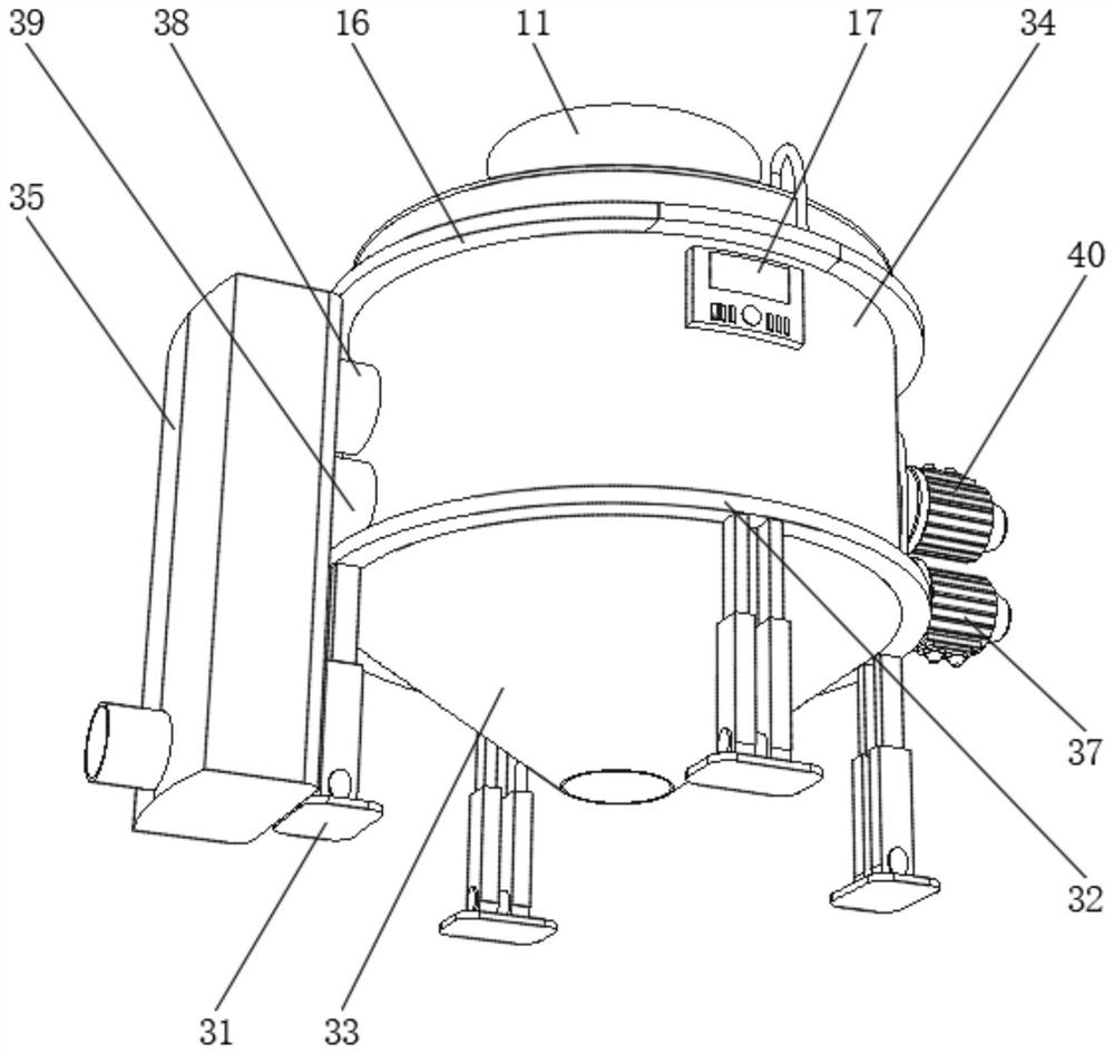 Rural sewage separation system with controllable filtering speed