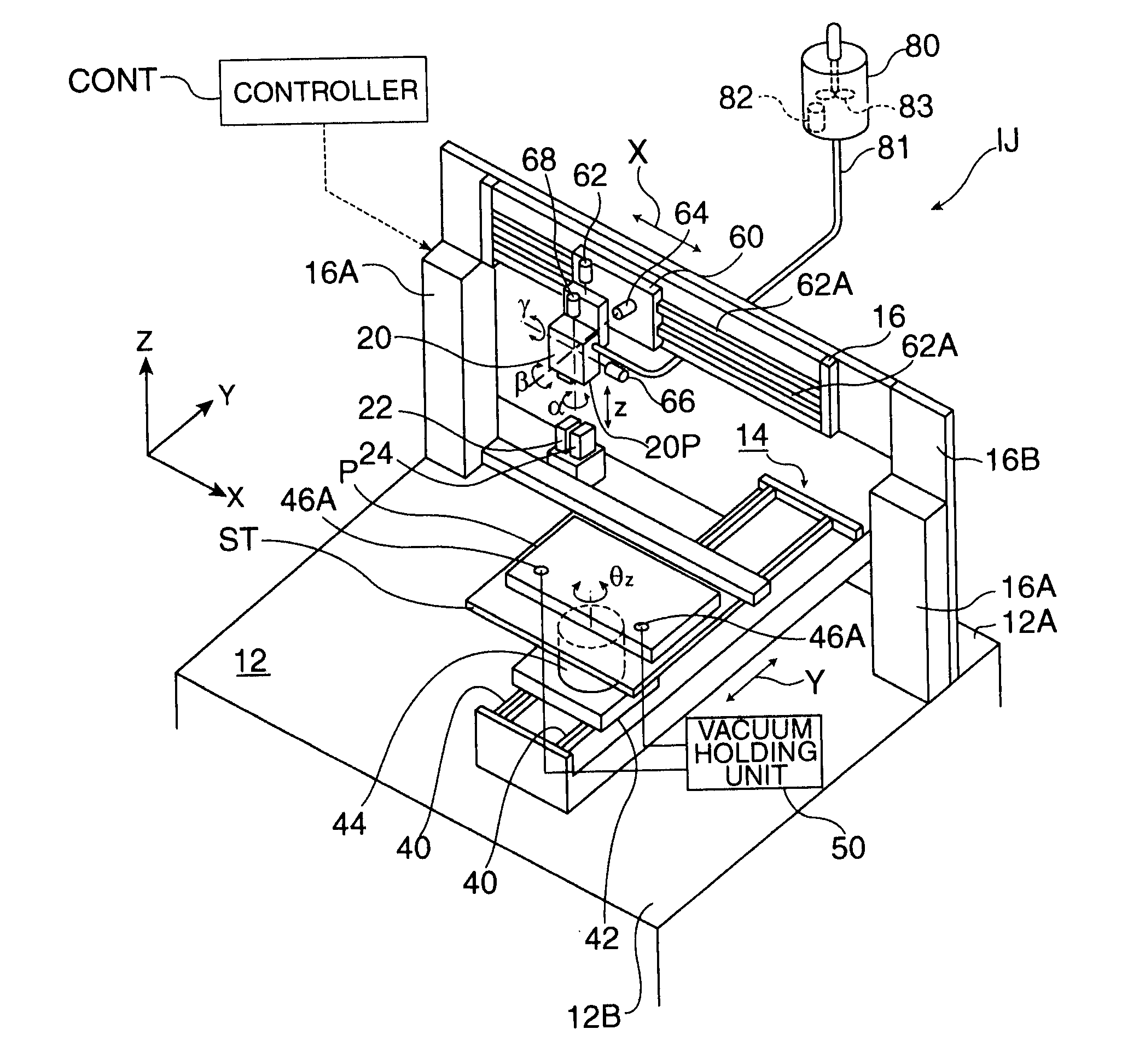 Device manufacturing apparatus and method, and driving method for device manufacturing apparatus