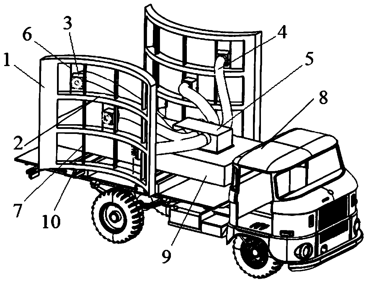 Bidirectional spraying vehicle