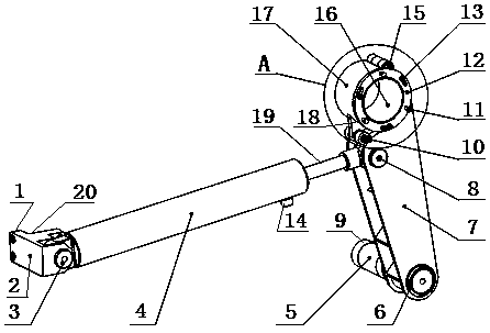 A dismantling device for an oil roll