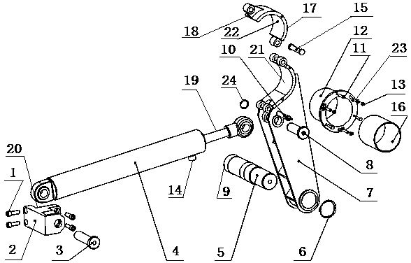 A dismantling device for an oil roll