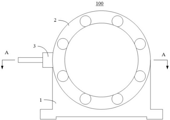 Directly-driven milling device and milling equipment