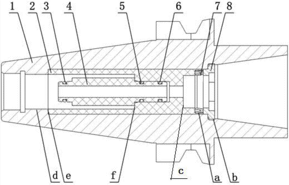 Hollow knife handle with spindle direct-connection transmission mode adopting ultralow-temperature medium