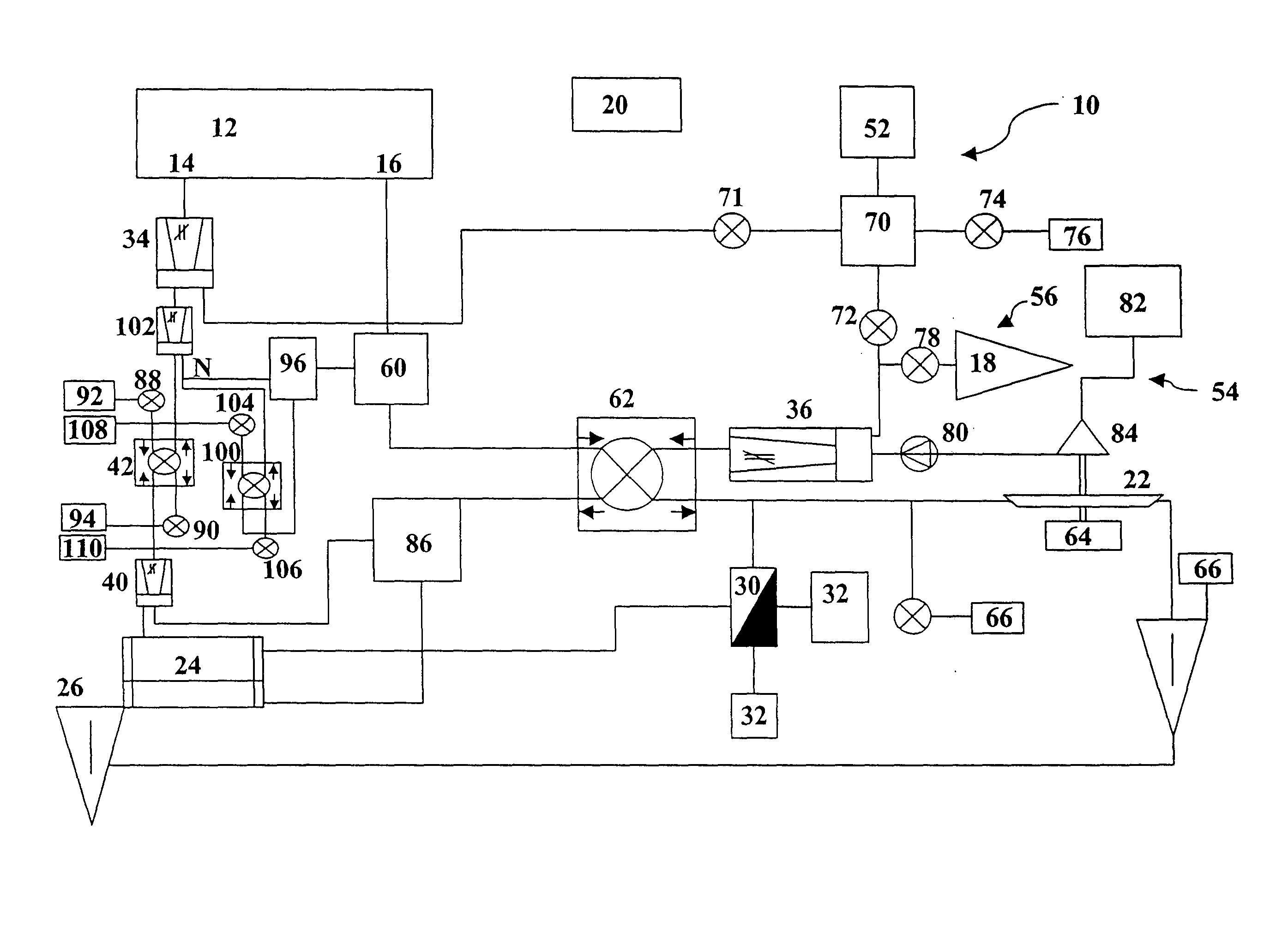 Air conditioning system for aircraft cabins