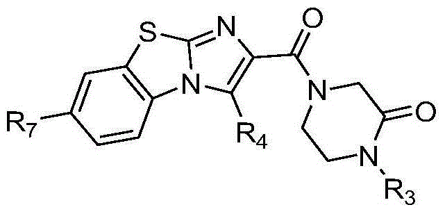 Imidazole [2, 1-b] thiazole derivative as well as preparation method and application thereof