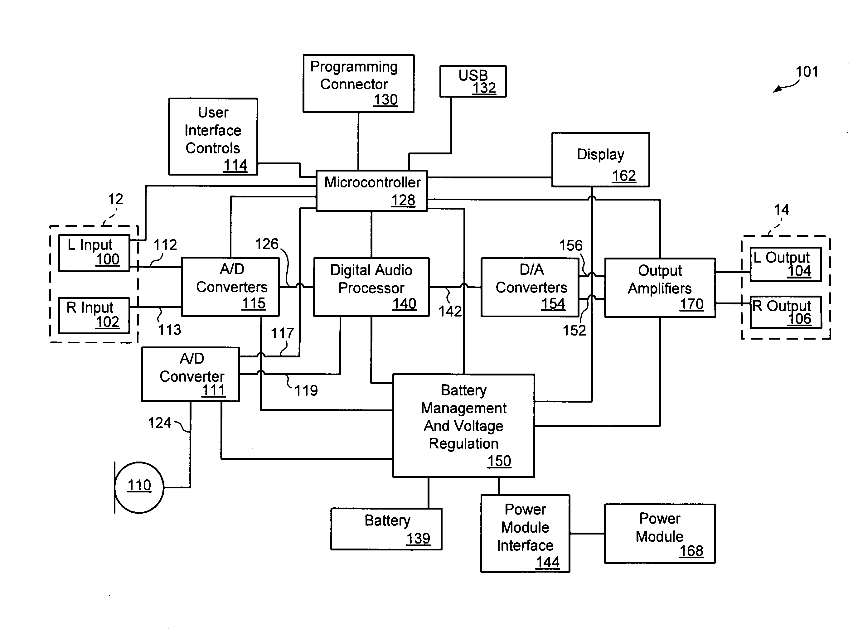 Digital audio processor device and method