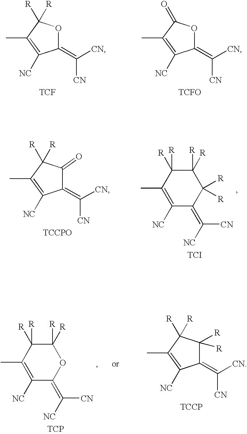 Sterically stabilized second-order nonlinear optical chromophores with improved stability and devices incorporating the same