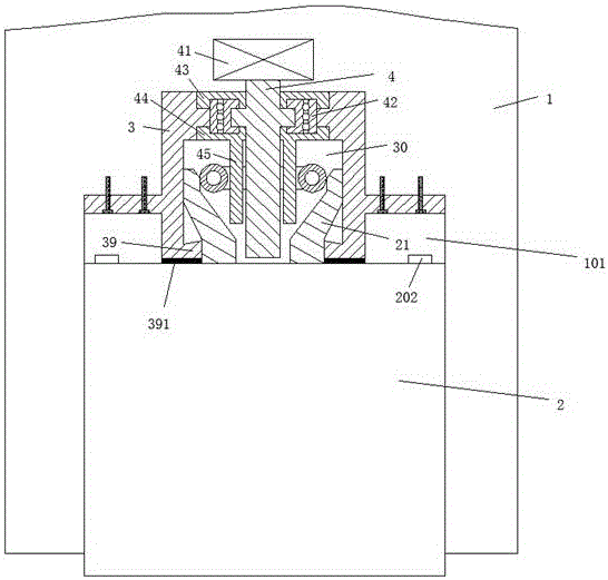 Logistics container storage locking device