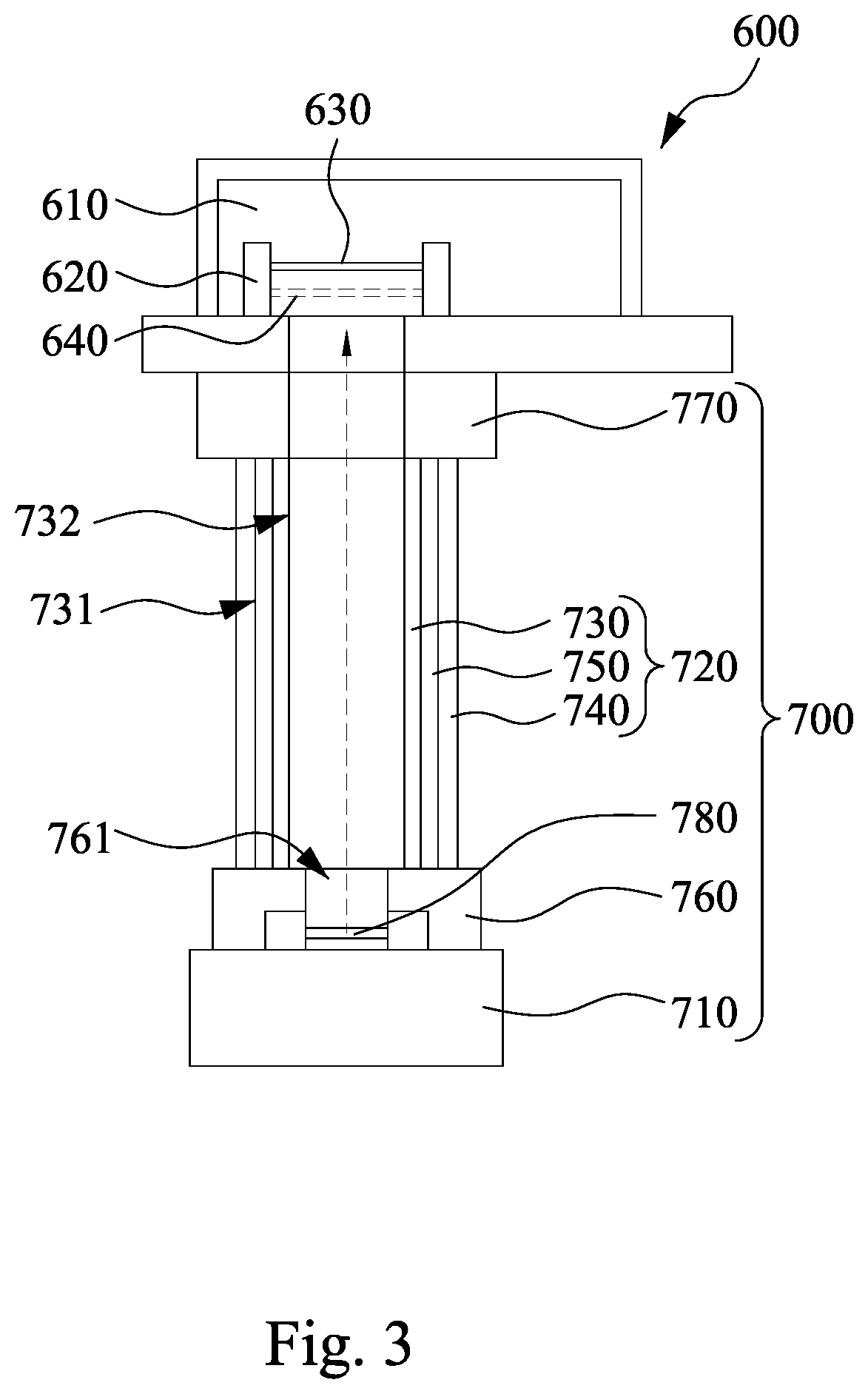 Testing system, crack noise monitoring device and method for monitoring crack noise