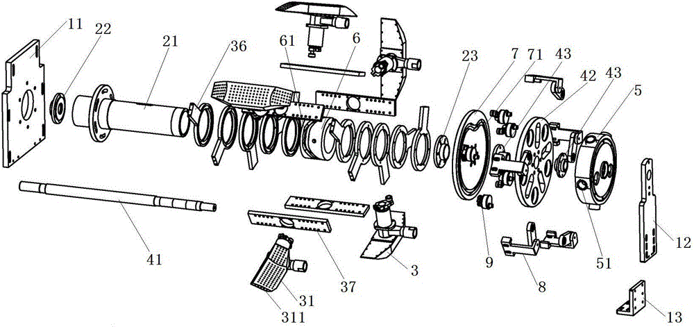 Mechanism for traversing elastic waistline