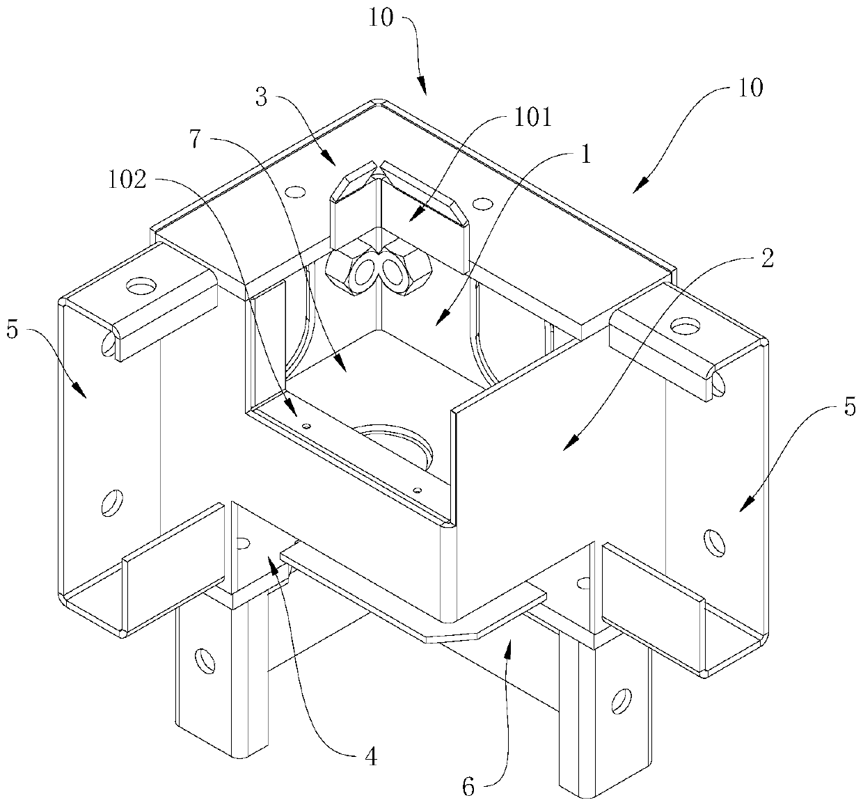 Container house corner connector and container house