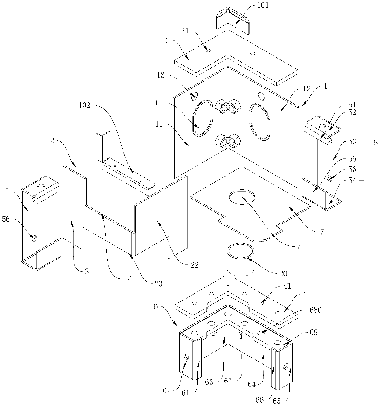 Container house corner connector and container house