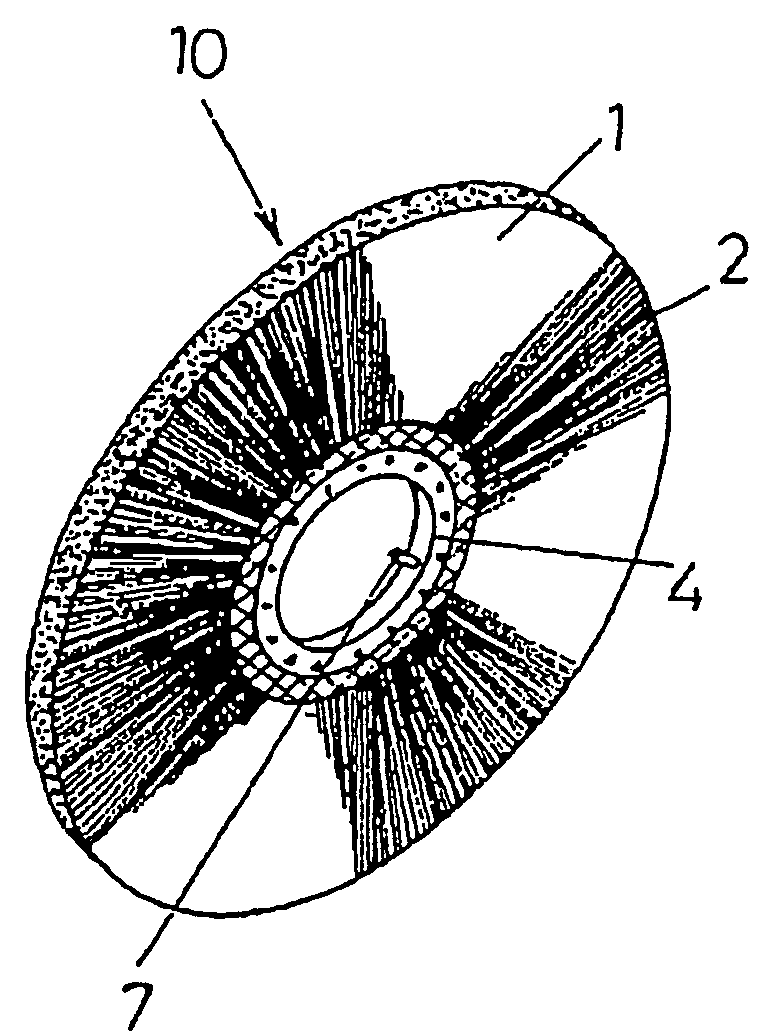 Linear or disk brush material, cylindrical brush, and method of manufacturing the linear or disk brush material