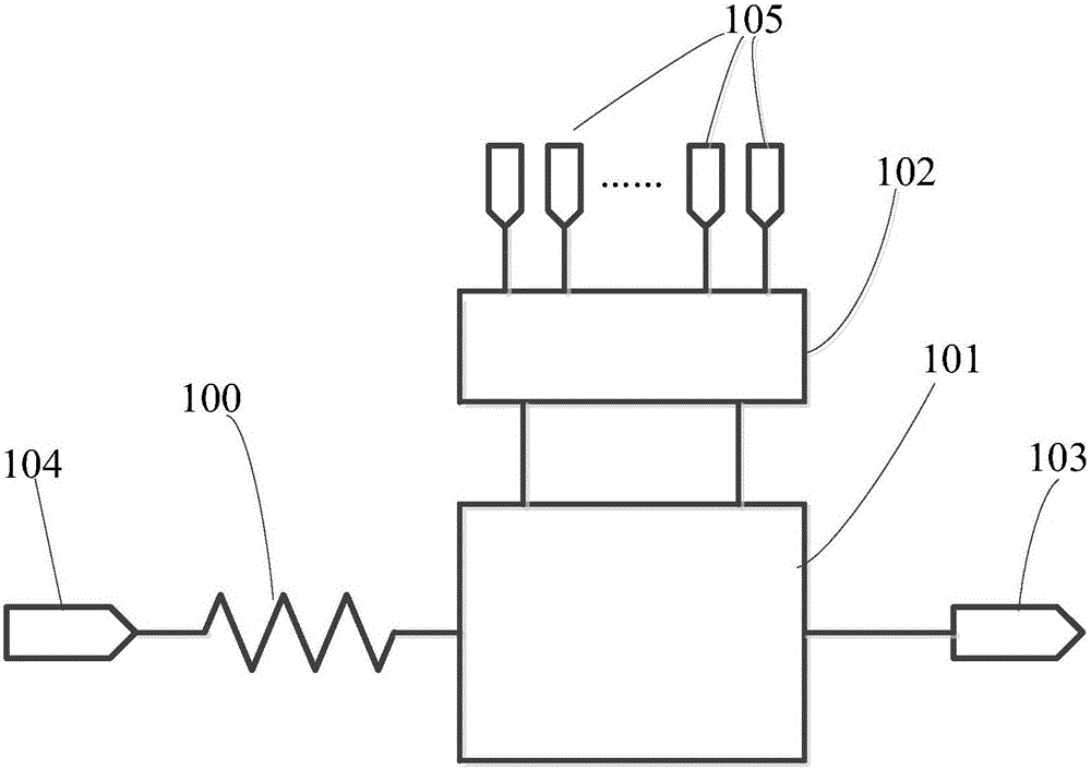 Calibratable resistance device and integrated circuit