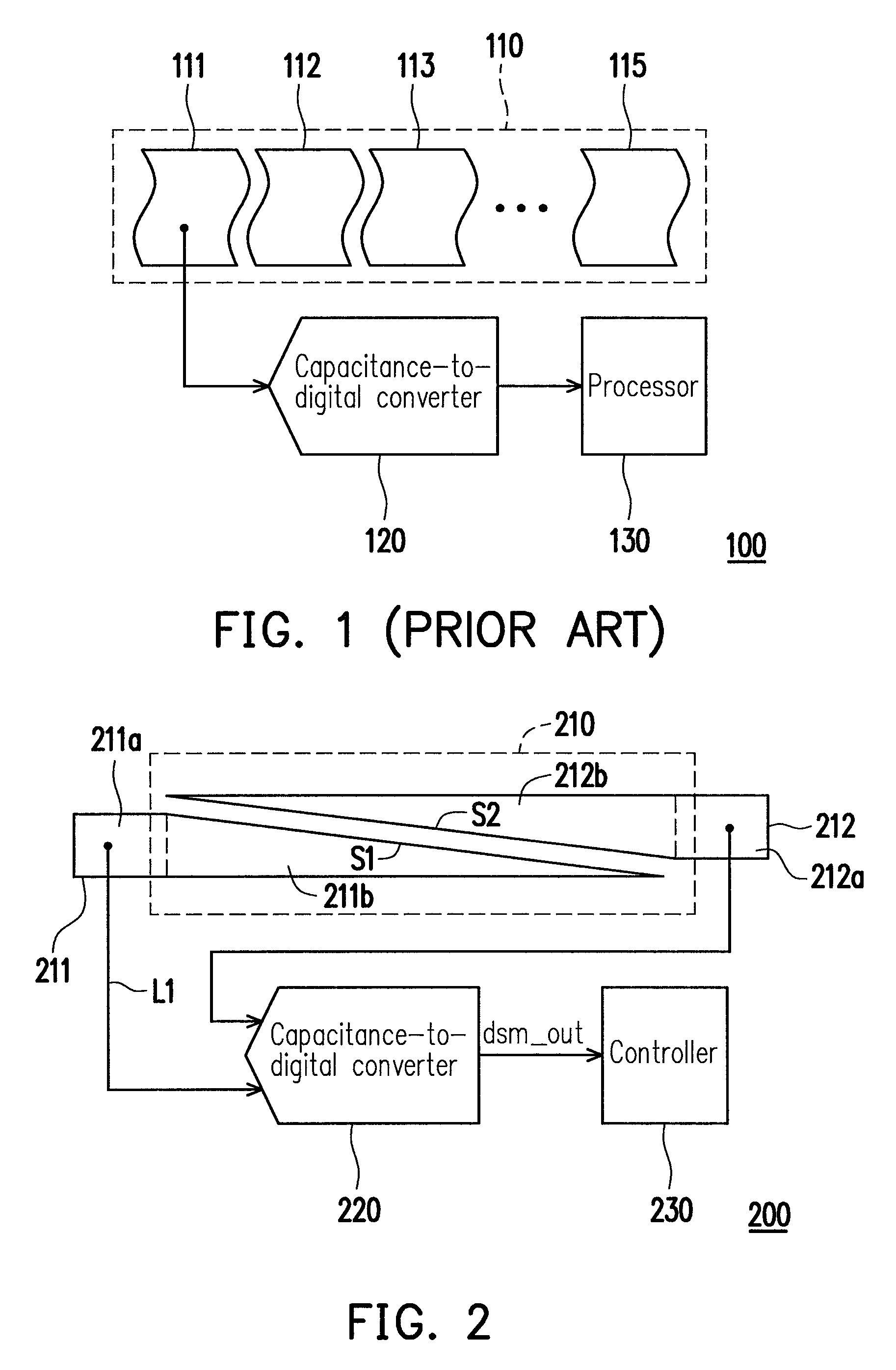 Touch sensor with sliding structure