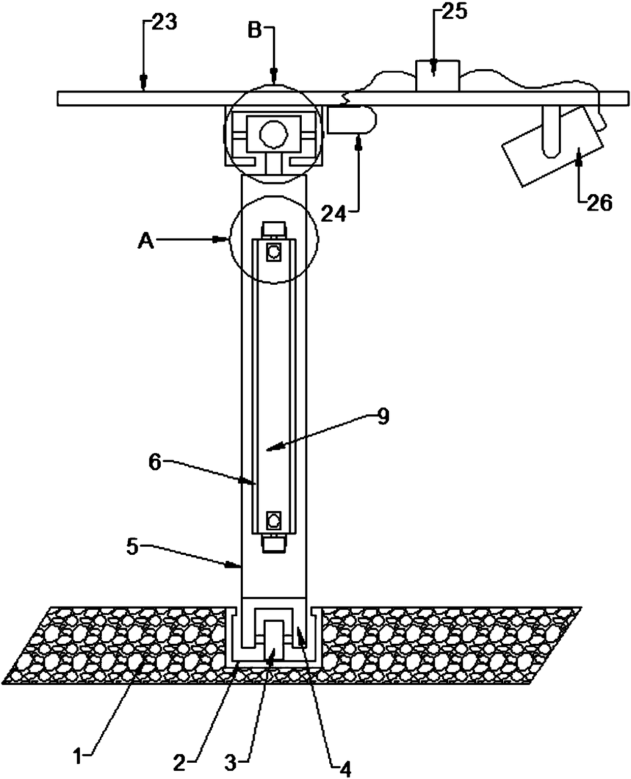 Projection moving door device