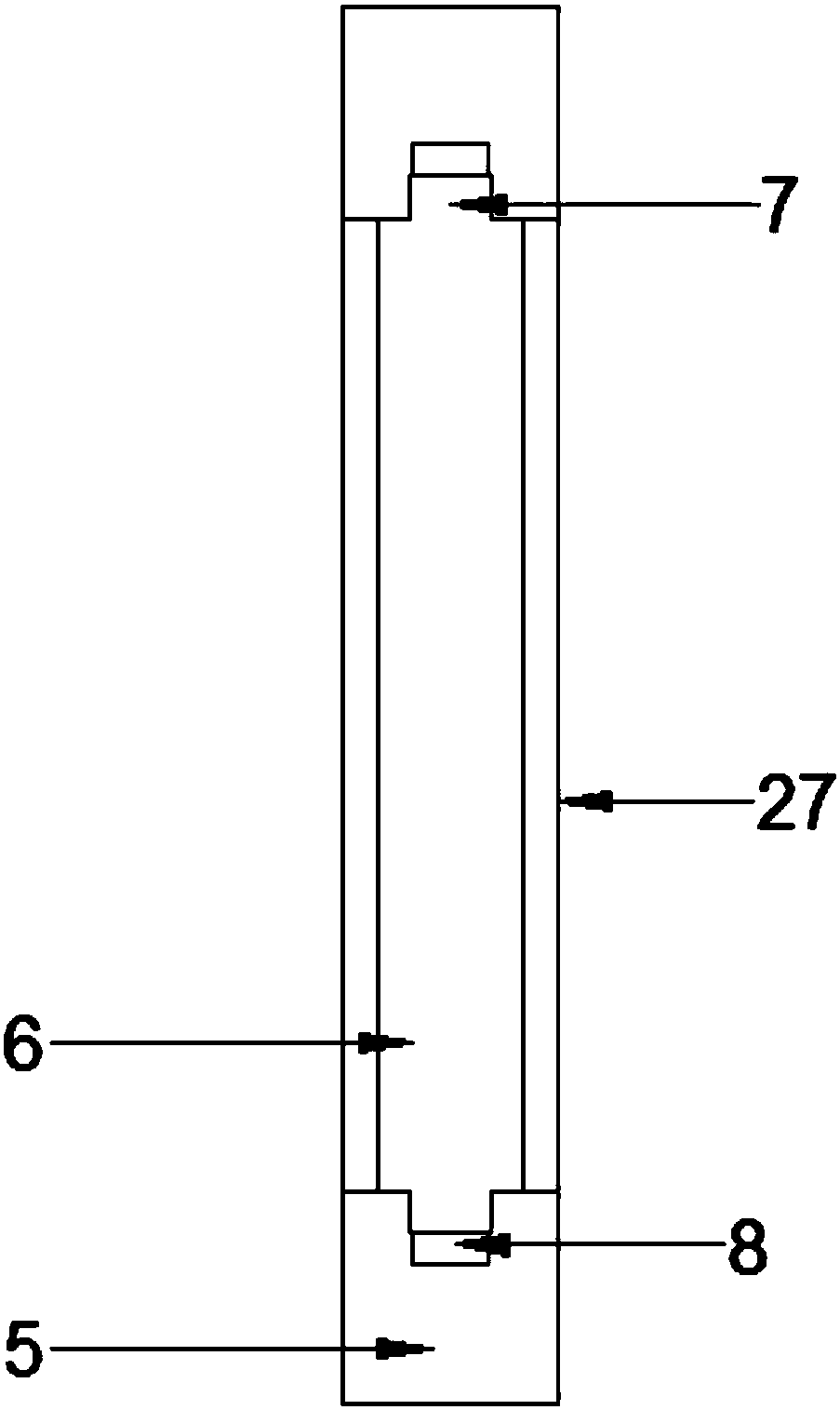 Projection moving door device