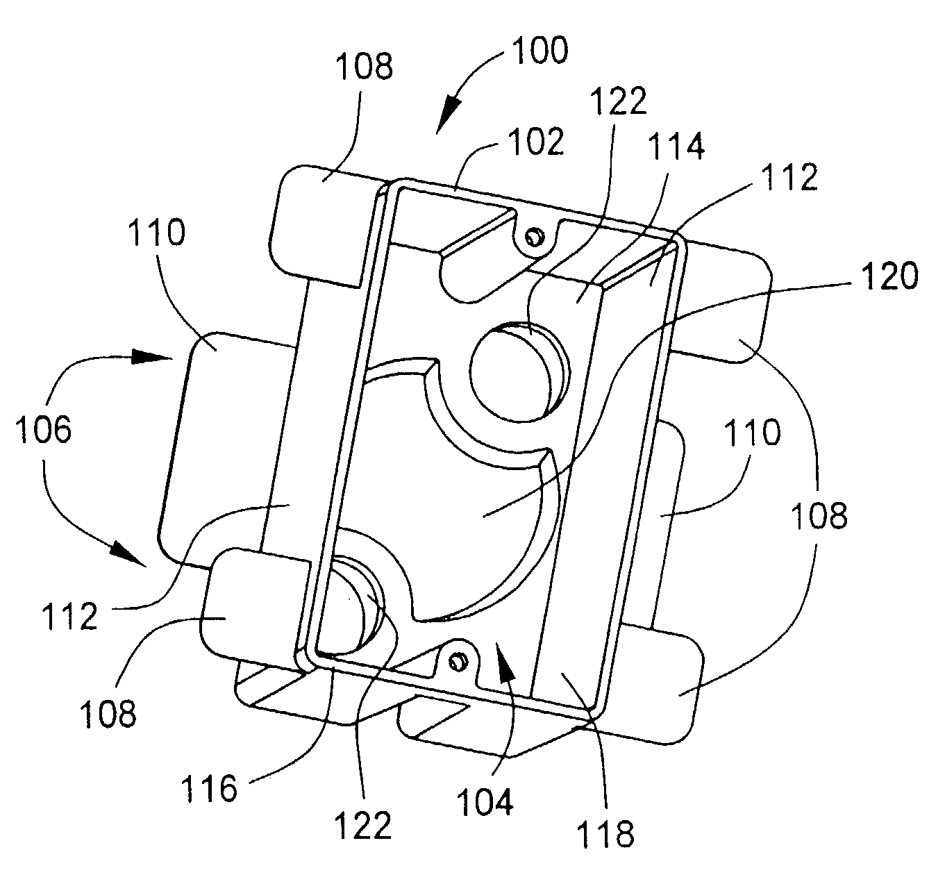 Electrical box for use with insulated concrete form building systems