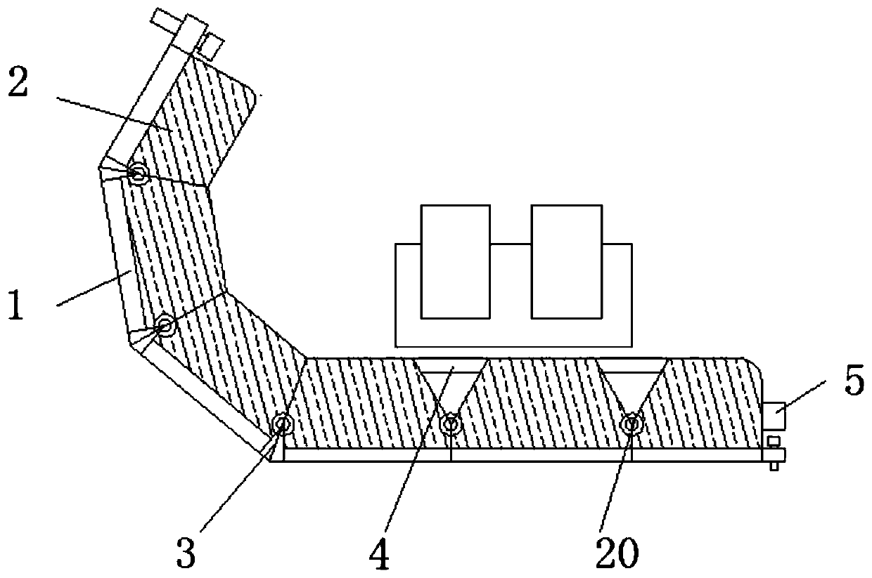 Rehabilitation mattress for spinal fracture patient