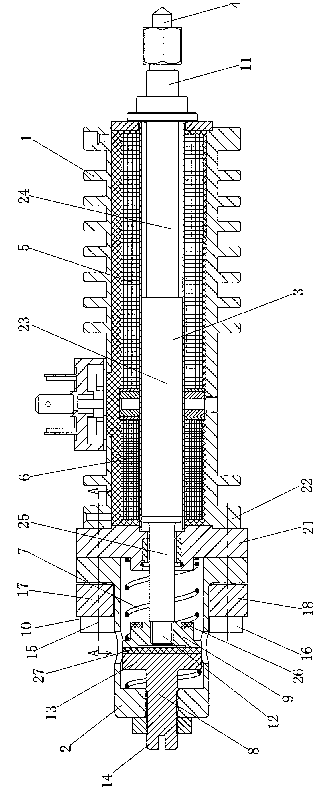 An electric printing head device