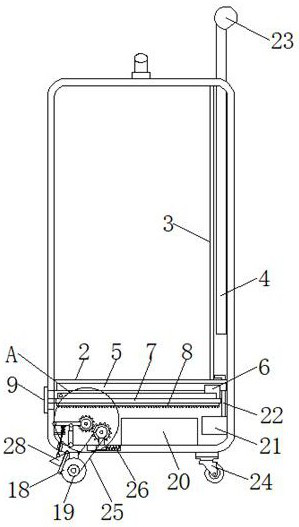 A portable tourist luggage with anti-theft positioning function