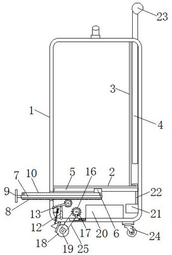 A portable tourist luggage with anti-theft positioning function