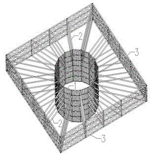 Multilayer cantilever rigid cylindrical structure system