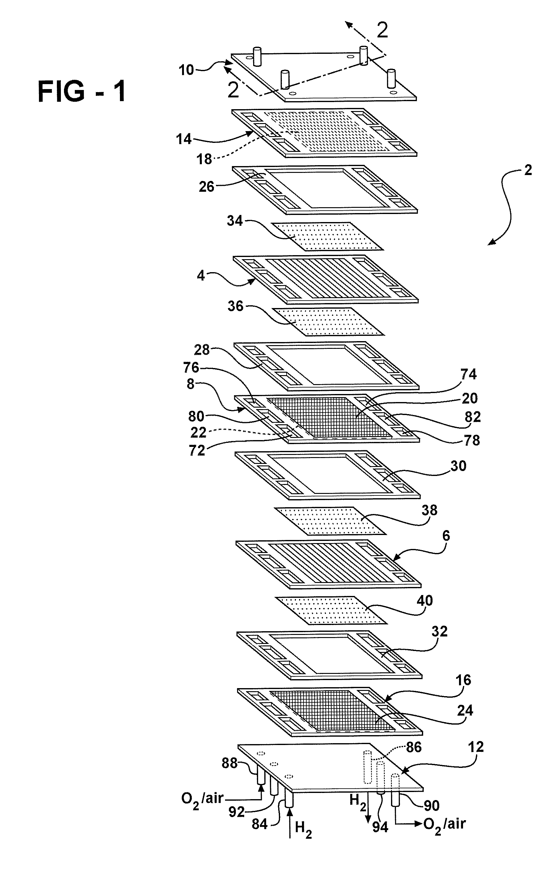 Assisted stack anode purge at start-up of fuel cell system