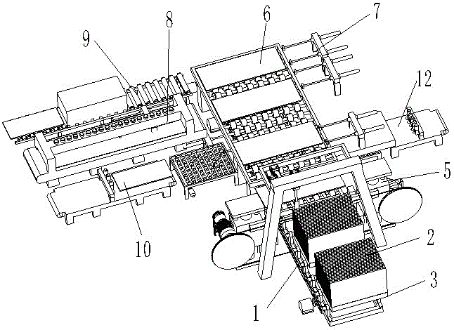 Full-automatic multifunctional complete set of stone processing equipment and processing method