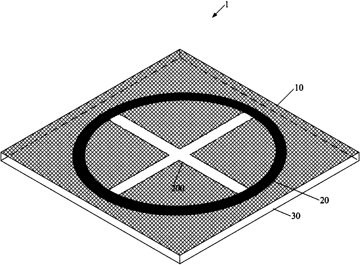 Frequency adjustable band-pass frequency selective surface structure