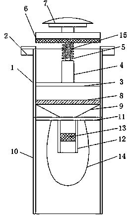 Drainer not prone to being blocked