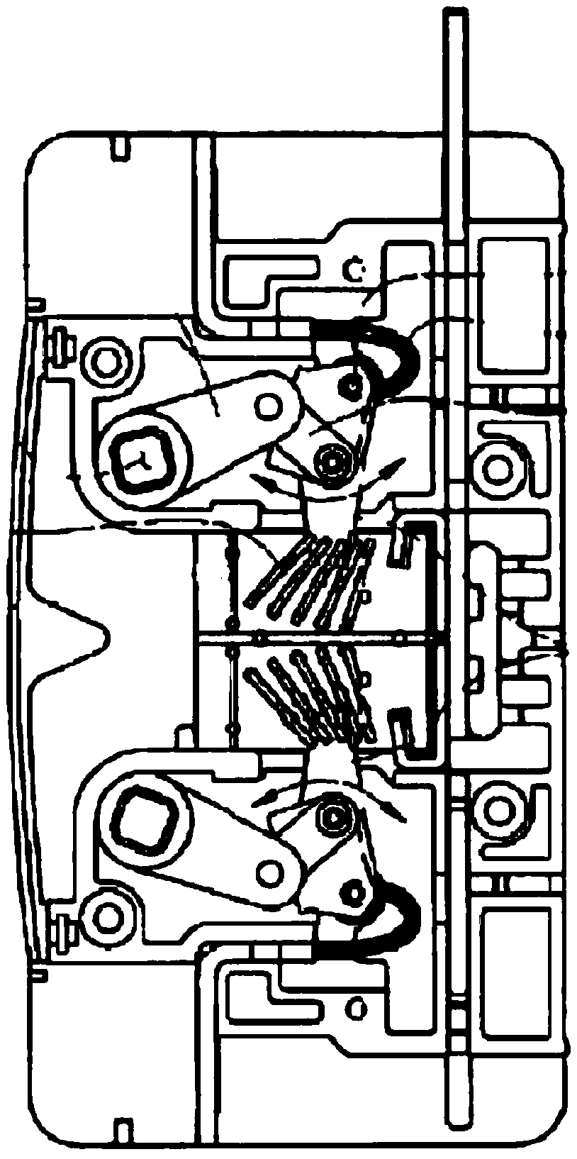 Contact arc-extinguishing system used for dual-power-supply automatic changeover switch