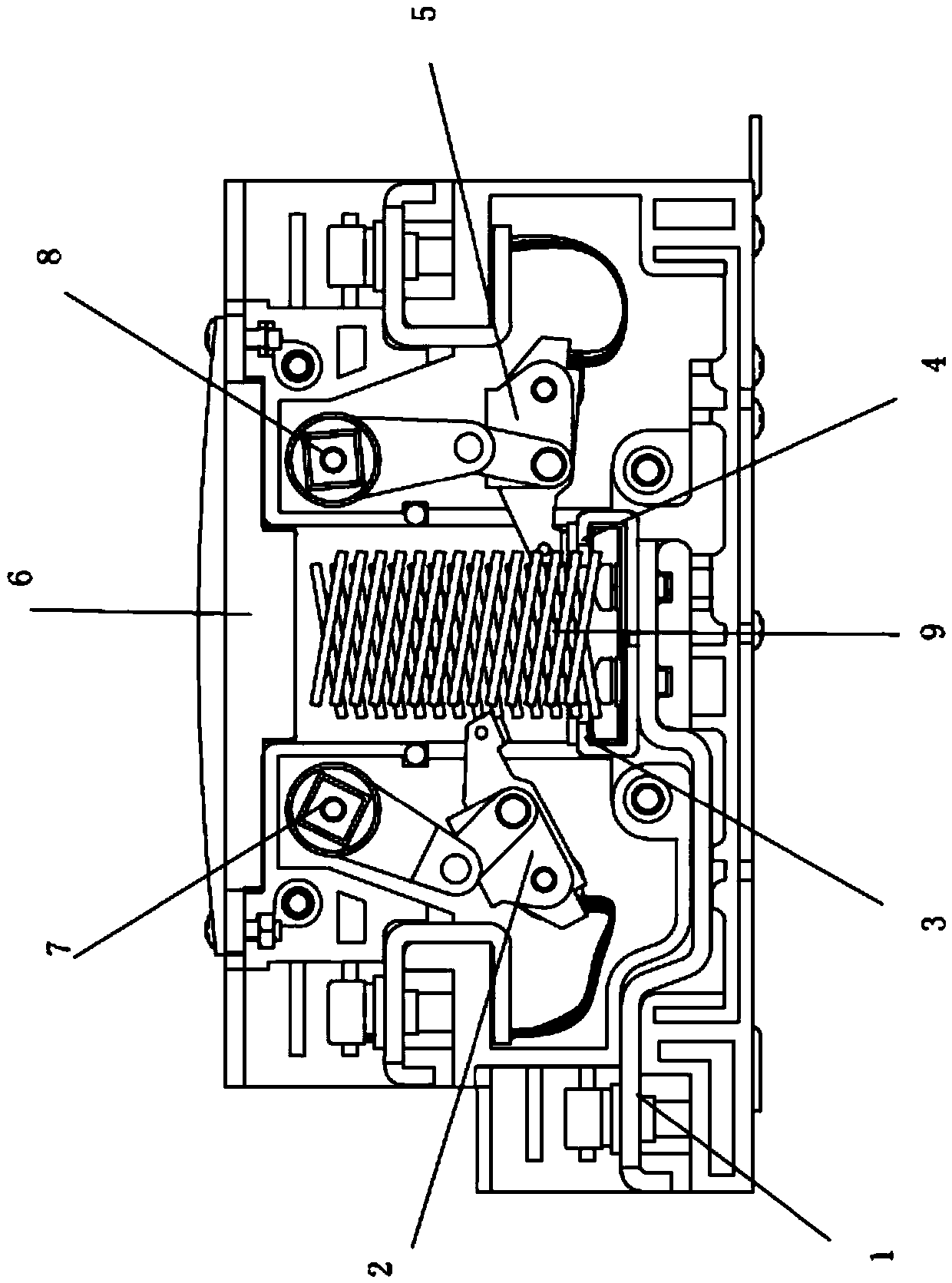 Contact arc-extinguishing system used for dual-power-supply automatic changeover switch