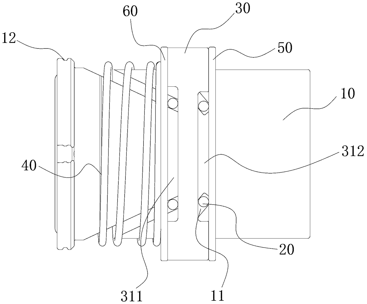 Transmission device for needle roller unlocking and medical air supply device having the same