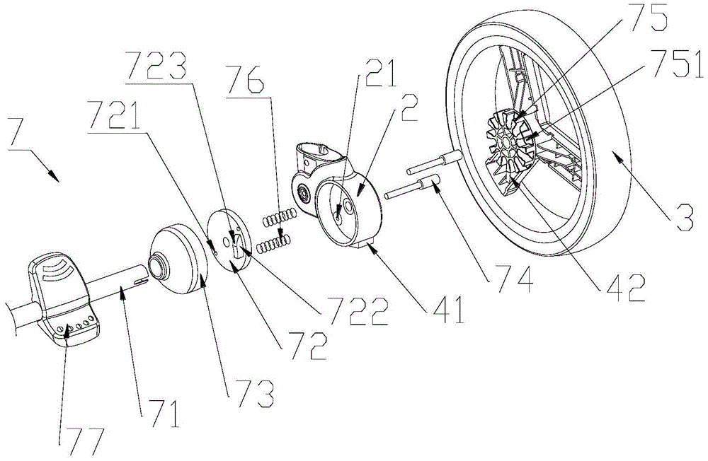 Braking system for baby stroller