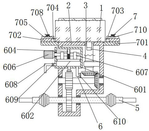 Front-drive-mode light anti-explosion new energy vehicle power transmission device