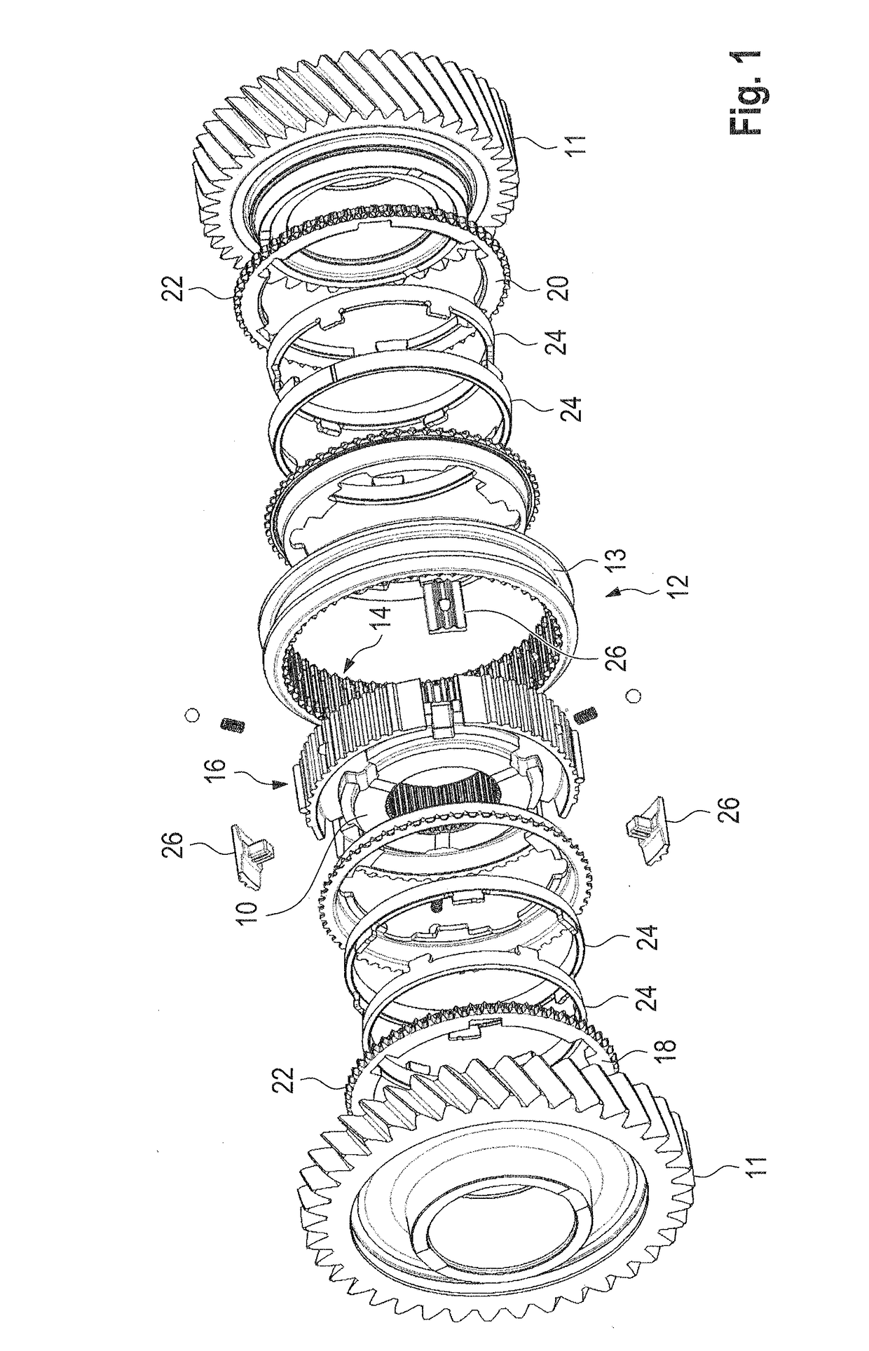 Method of producing a sliding sleeve for a synchronous manual transmission assembly and sliding sleeve produced by means of the method