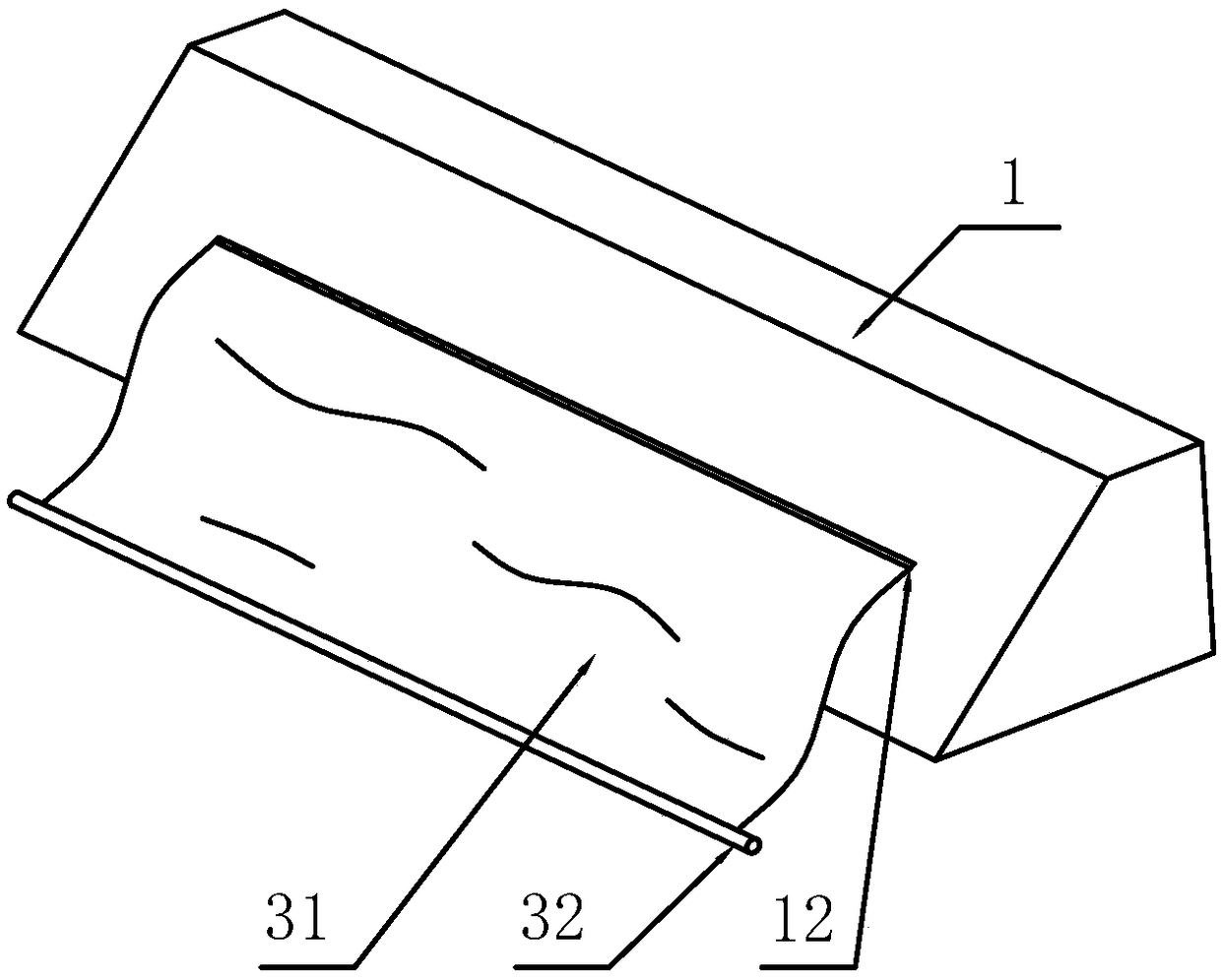 Automatic sun shading device for small-sized household automobile front windshield