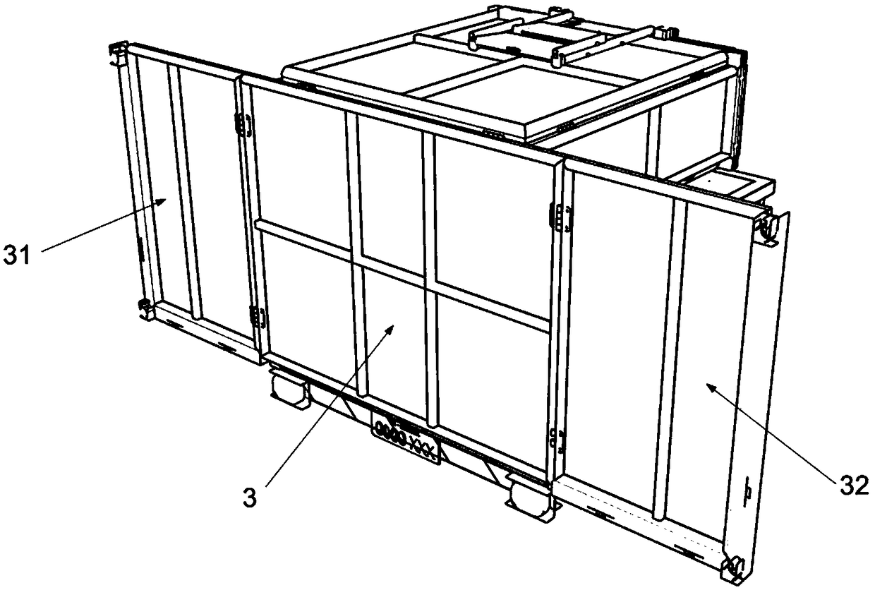 Inflatable composite board, folding container and recreational vehicle