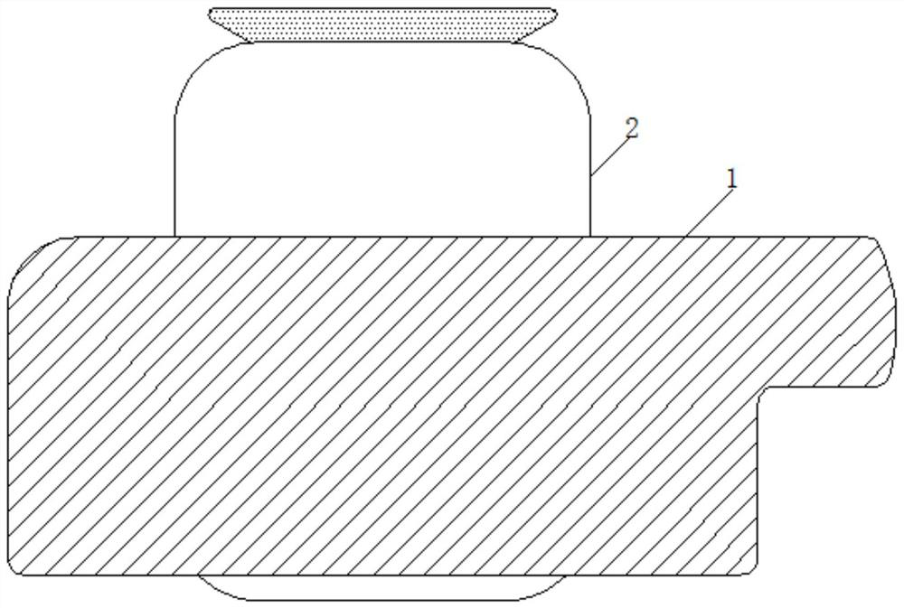 Smashing device for rubber processing with duplex cooling effect