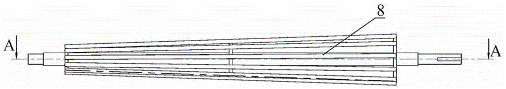 A curved conveyor with bump shaping function