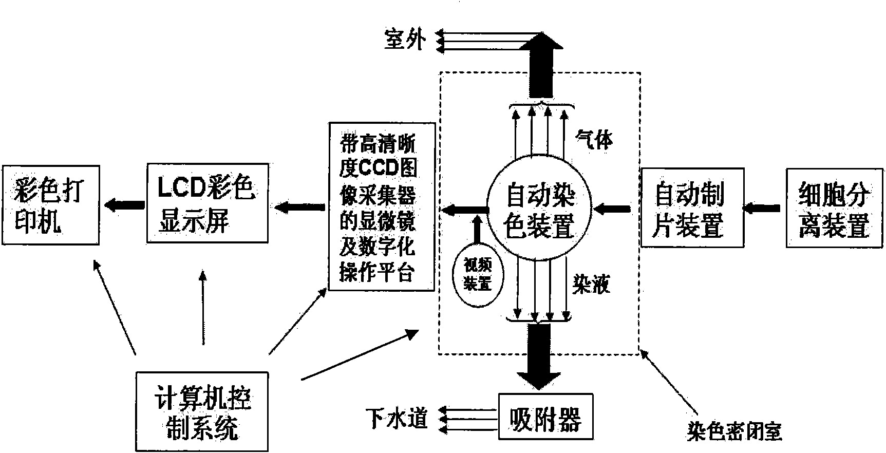 Urinary cell micro staining analysis method