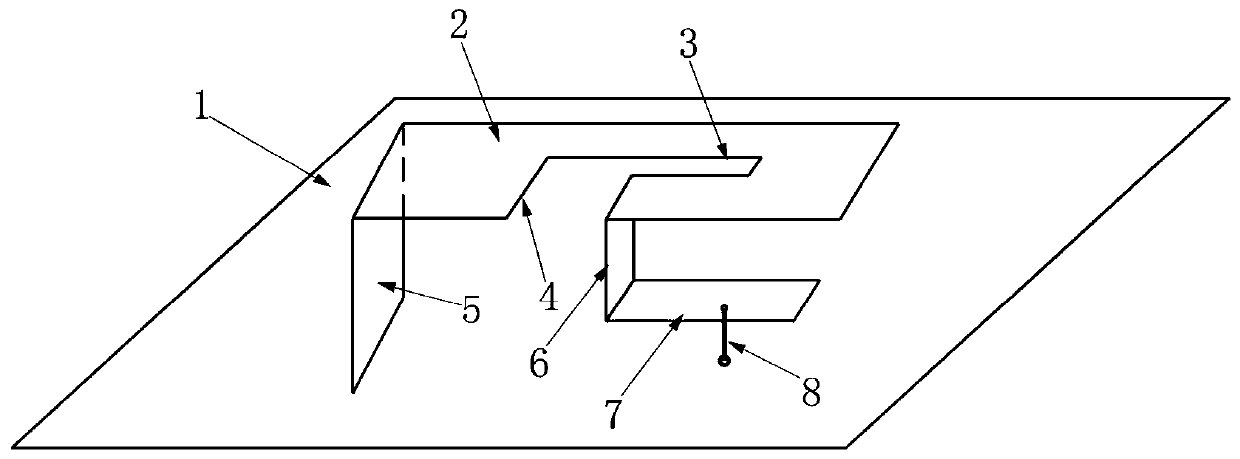 Semi-U-shaped ultra-wideband patch antenna